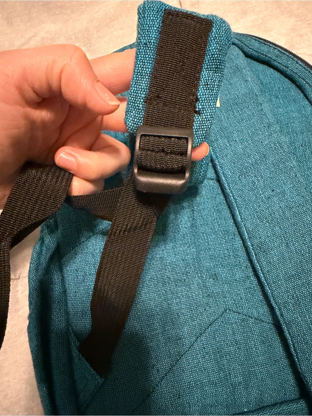 Teal & Black Mushroom Embroidered Backpack - Picture 3 of 7